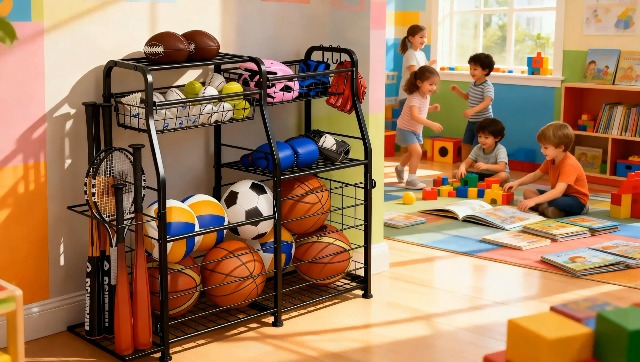 Amazon.com: LUMAMU Small Garage Organizer - Sports Equipment